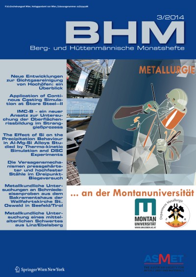 BHM Berg- und Hüttenmännische Monatshefte 3/2014