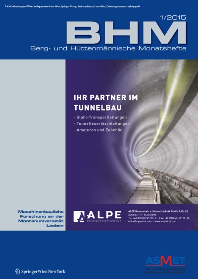 BHM Berg- und Hüttenmännische Monatshefte 1/2015