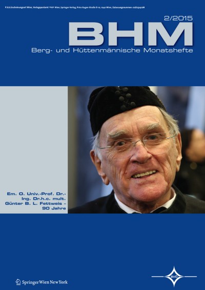 BHM Berg- und Hüttenmännische Monatshefte 2/2015