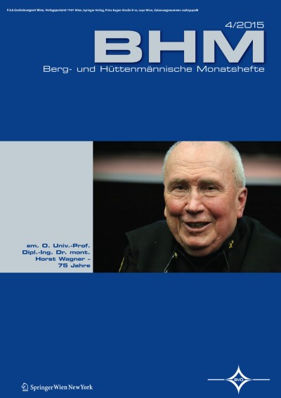 BHM Berg- und Hüttenmännische Monatshefte 4/2015