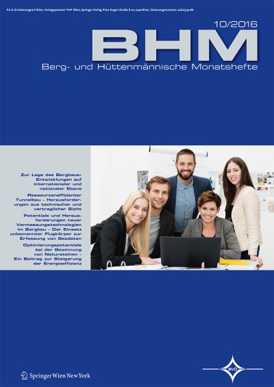 BHM Berg- und Hüttenmännische Monatshefte 10/2016