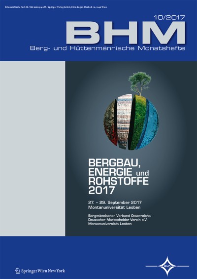 BHM Berg- und Hüttenmännische Monatshefte 10/2017