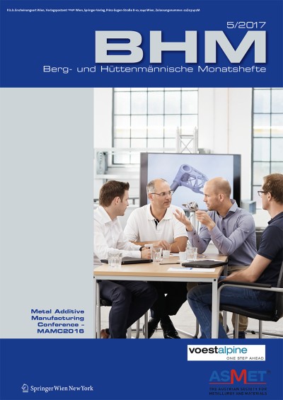 BHM Berg- und Hüttenmännische Monatshefte 5/2017