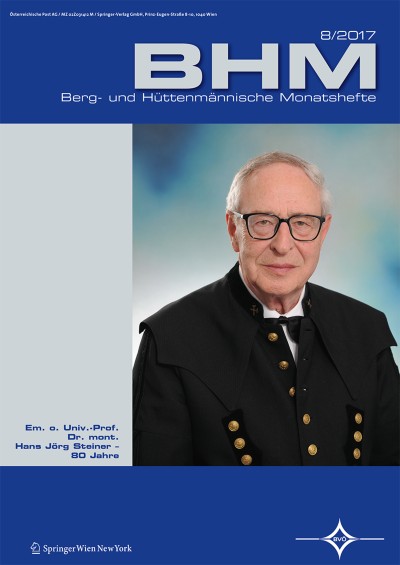 BHM Berg- und Hüttenmännische Monatshefte 8/2017