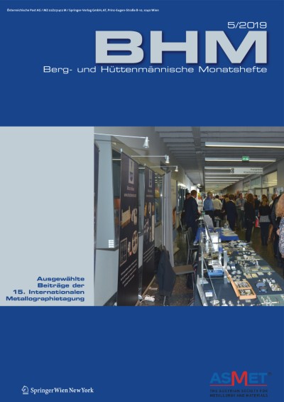 BHM Berg- und Hüttenmännische Monatshefte 5/2019