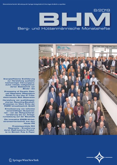 BHM Berg- und Hüttenmännische Monatshefte 8/2019