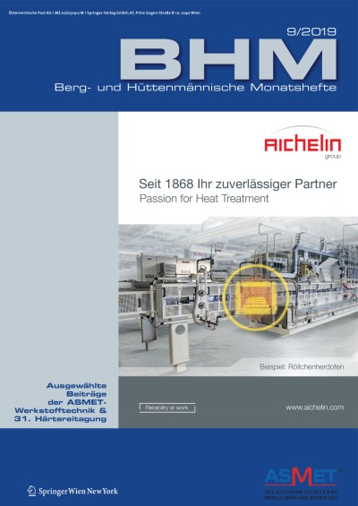 BHM Berg- und Hüttenmännische Monatshefte 9/2019