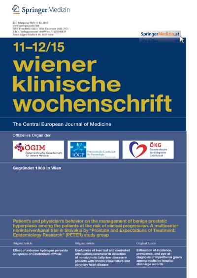 Wiener klinische Wochenschrift 11-12/2015