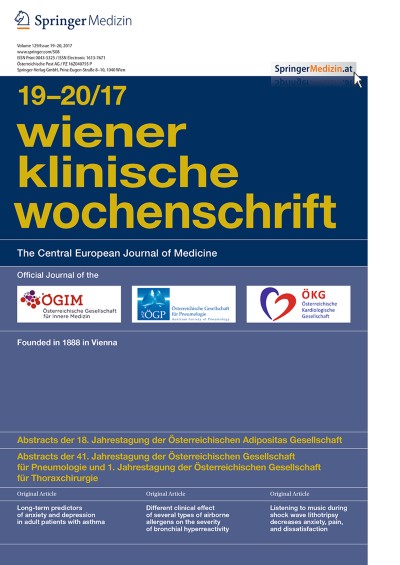 Wiener klinische Wochenschrift 19-20/2017