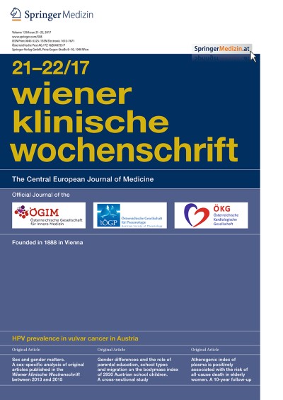 Wiener klinische Wochenschrift 21-22/2017