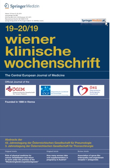 Wiener klinische Wochenschrift 19-20/2019