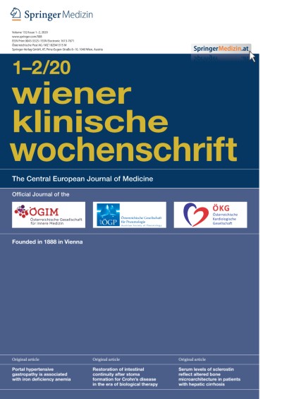 Wiener klinische Wochenschrift 1-2/2020