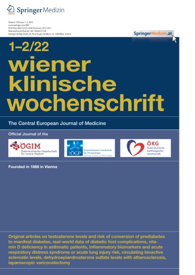 Wiener klinische Wochenschrift 1-2/2022