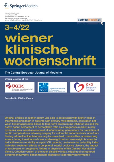 Wiener klinische Wochenschrift 3-4/2022