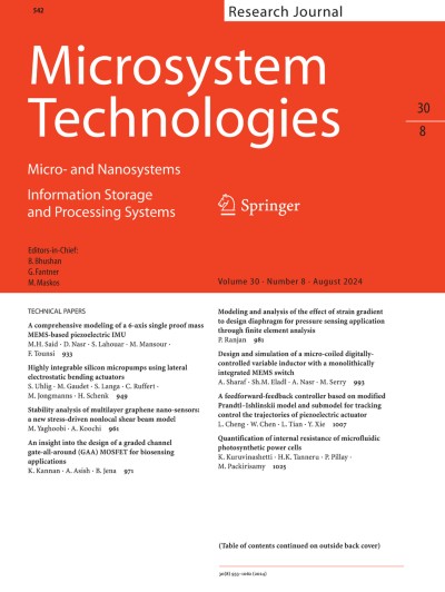 Link zu Zeitschrift Microsystem Technologies