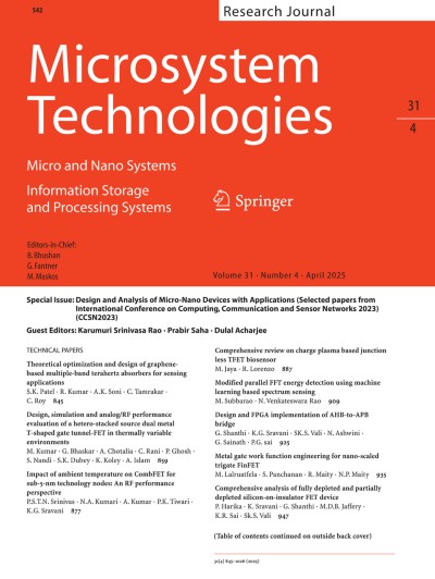 Microsystem Technologies 4/2025