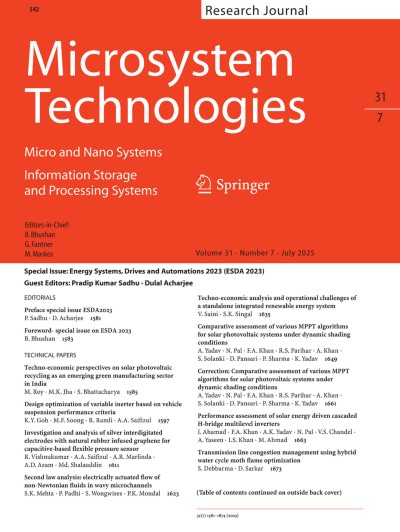 Microsystem Technologies 7/2025