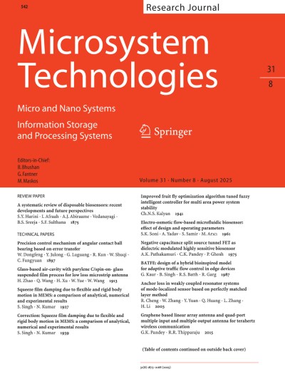 Microsystem Technologies 8/2025