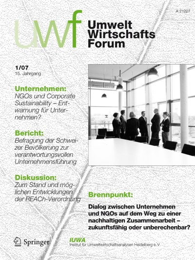 uwf UmweltWirtschaftsForum 1/2007