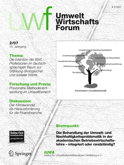 uwf UmweltWirtschaftsForum 2/2007