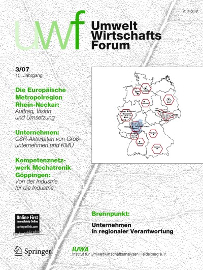 uwf UmweltWirtschaftsForum 3/2007