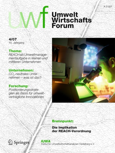 uwf UmweltWirtschaftsForum 4/2007
