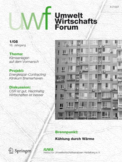 uwf UmweltWirtschaftsForum 1/2008