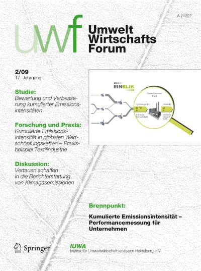 uwf UmweltWirtschaftsForum 2/2009
