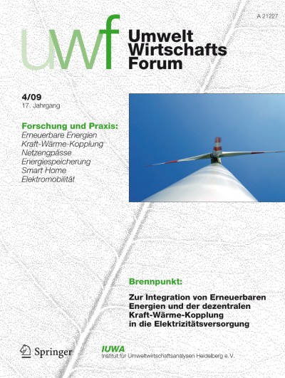 uwf UmweltWirtschaftsForum 4/2009
