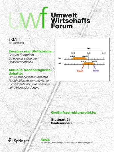 uwf UmweltWirtschaftsForum 1-2/2011