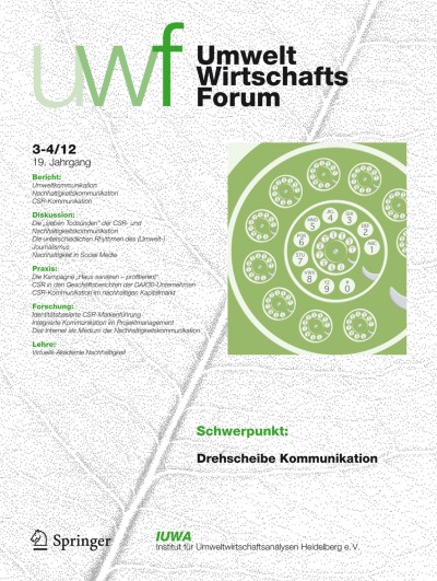 uwf UmweltWirtschaftsForum 3-4/2011