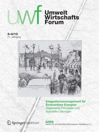 uwf UmweltWirtschaftsForum 3-4/2013