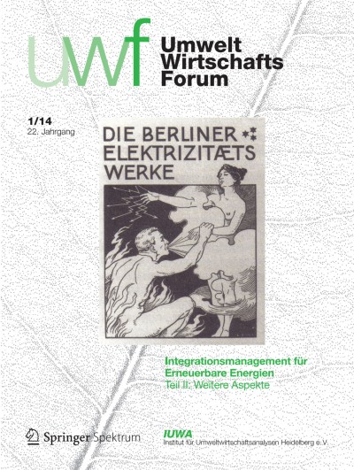 uwf UmweltWirtschaftsForum 1/2014
