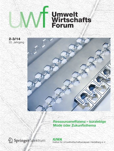 uwf UmweltWirtschaftsForum 2-3/2014