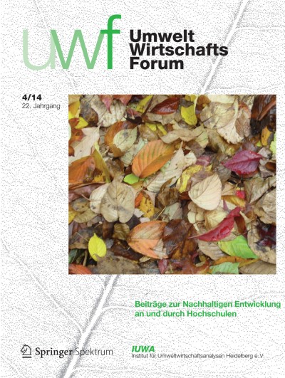 uwf UmweltWirtschaftsForum 4/2014