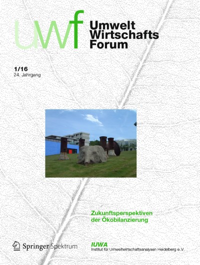 uwf UmweltWirtschaftsForum 1/2016