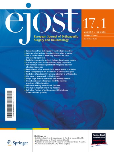 European Journal of Orthopaedic Surgery & Traumatology 1/2007