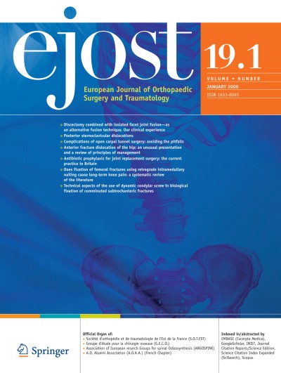 European Journal of Orthopaedic Surgery & Traumatology 1/2009