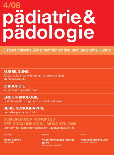 Pädiatrie & Pädologie 4/2008