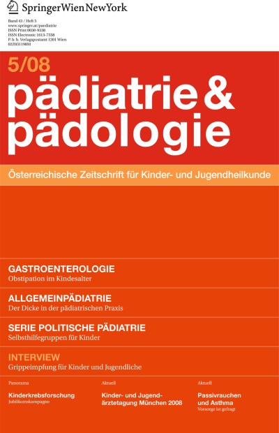 Pädiatrie & Pädologie 5/2008