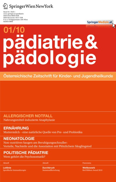 Pädiatrie & Pädologie 1/2010