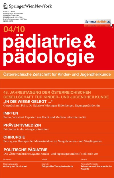 Pädiatrie & Pädologie 4/2010