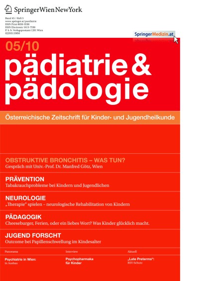 Pädiatrie & Pädologie 5/2010