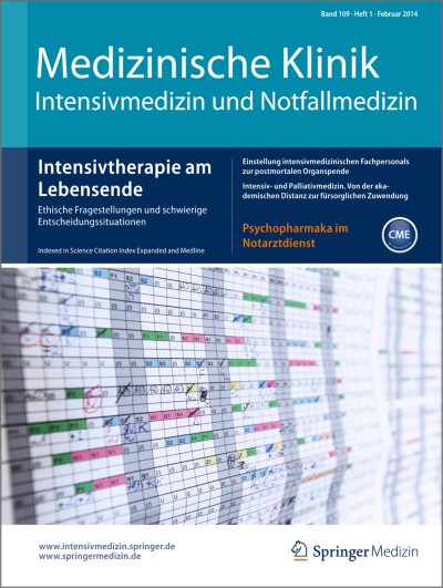 Link zu Zeitschrift Medizinische Klinik - Intensivmedizin und Notfallmedizin