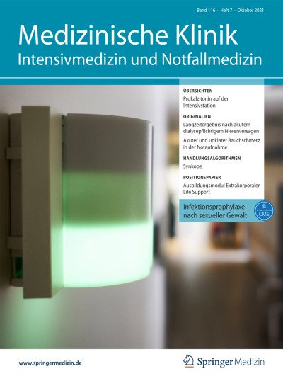 Link zu Zeitschrift Medizinische Klinik - Intensivmedizin und Notfallmedizin