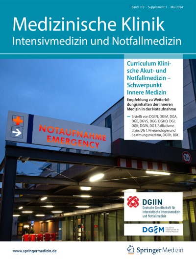 Medizinische Klinik - Intensivmedizin und Notfallmedizin 1/2024