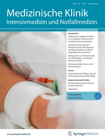 Medizinische Klinik - Intensivmedizin und Notfallmedizin 7/2024