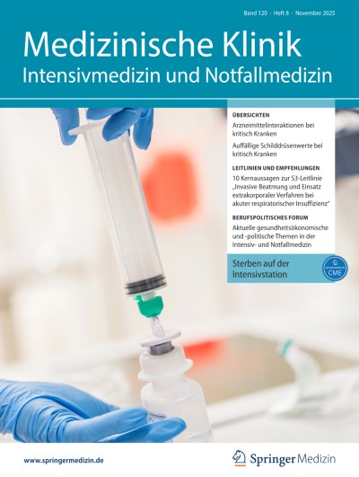 Medizinische Klinik - Intensivmedizin und Notfallmedizin 8/2025
