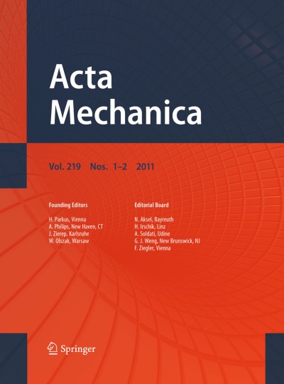 Acta Mechanica 1-2/2011