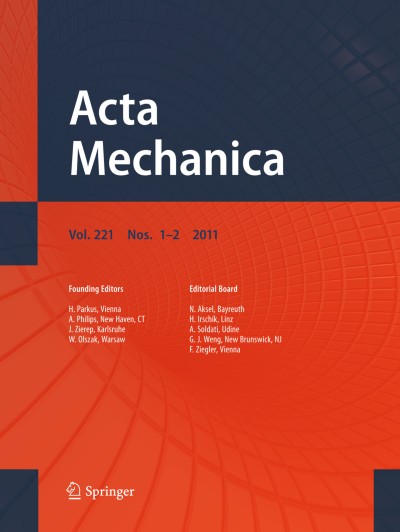 Acta Mechanica 1-2/2011